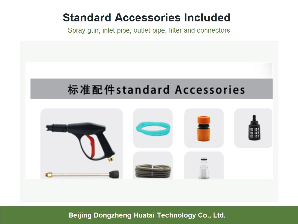 standard accessories for portable pressure washer
