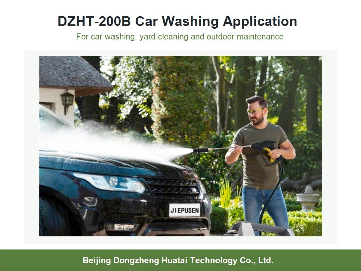 portable high pressure washer for car washing and outdoor cleaning