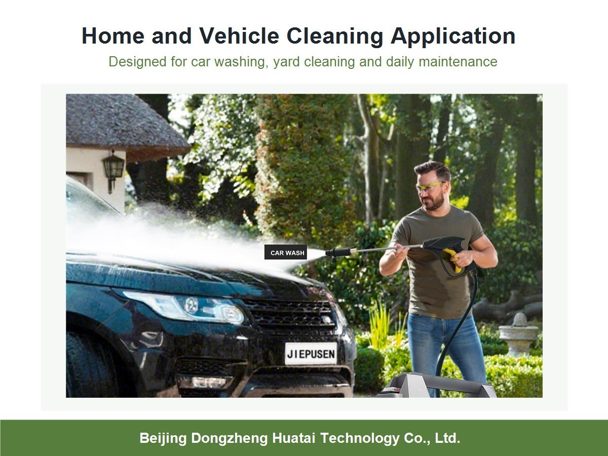 portable high pressure washer for car washing and outdoor cleaning