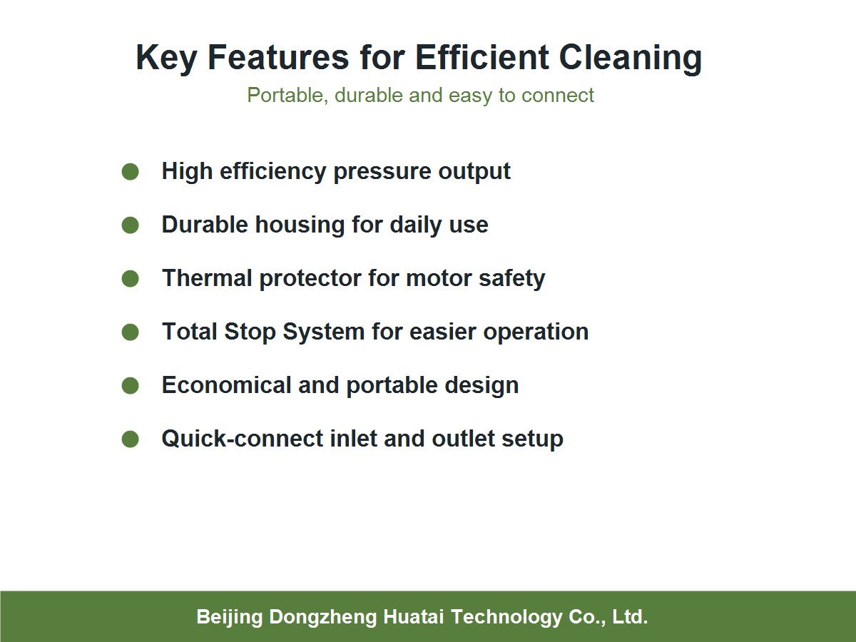key features of DZHT-200E portable high pressure washer