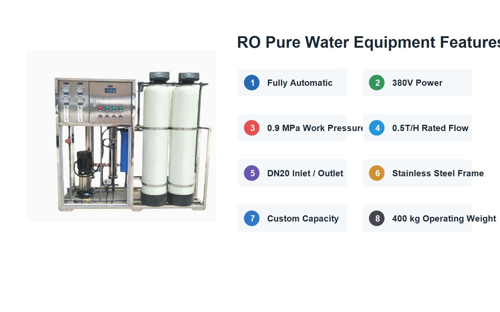 RO pure water equipment feature overview