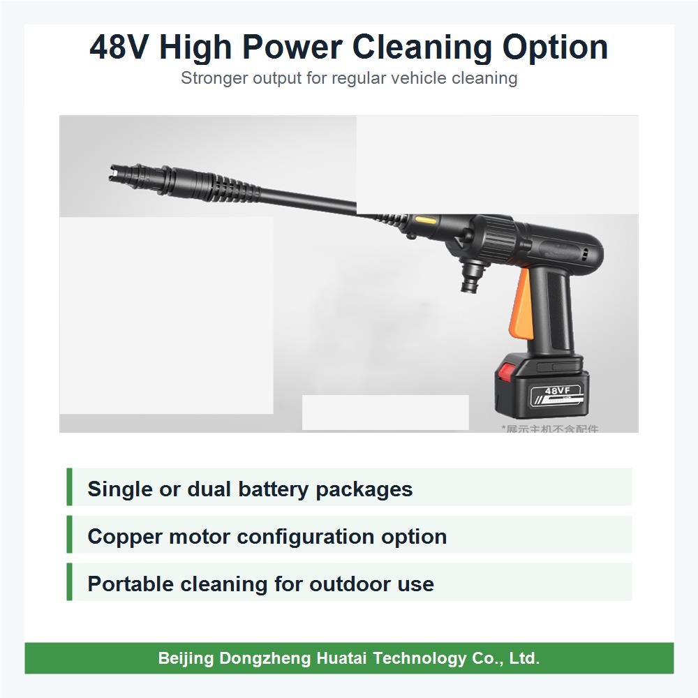48V cordless high pressure washer for vehicle cleaning