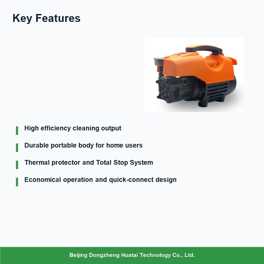 key features of DZHT-100D portable pressure washer