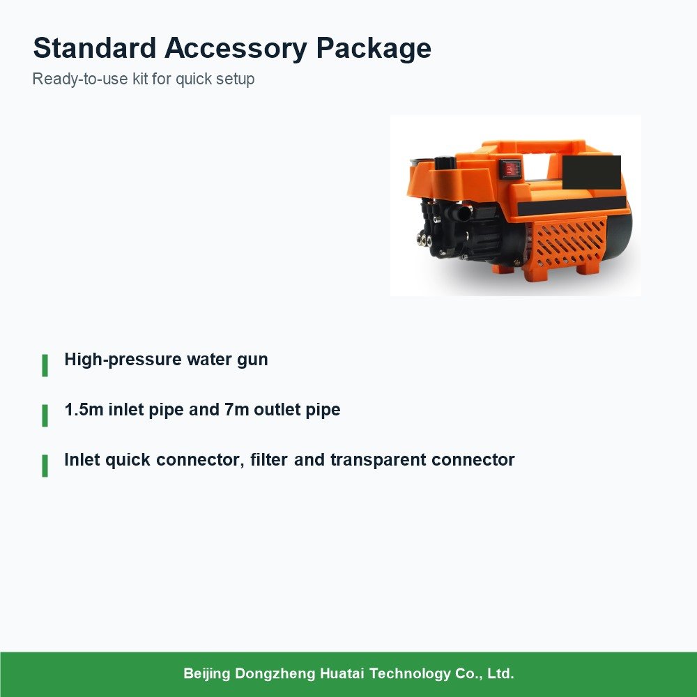 standard accessories for portable high pressure washer